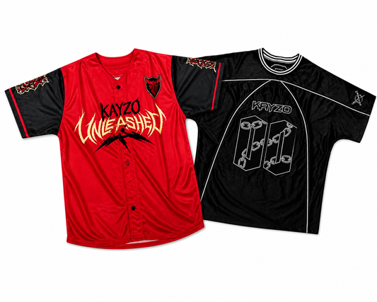 Kayzo '23 Unleashed Baseball + Chains Football Jersey (BUNDLE DEAL)